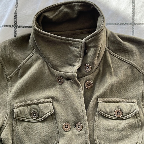 PrAna Army Green Soft Utility Jacket - Picture 2 of 5